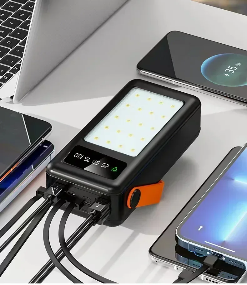 BCAK Супербольшая емкость 100000 mAh Открытый Power Bank Прямая трансляция Кемпинговый