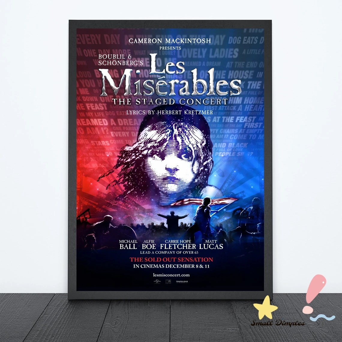 

Классический кинопостер Les Miserables для концерта, холст, Художественная печать, украшение для дома, настенная живопись (без рамки)