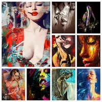 girls 5d diamond painting sexy women pictures diy hand embroidery cross stitch mosaic home decor art murals