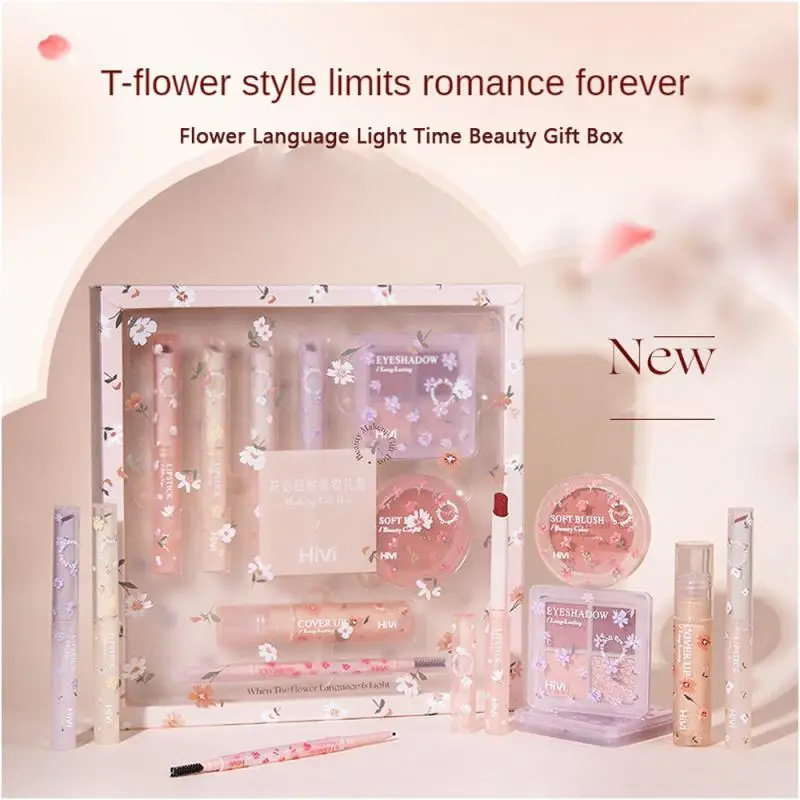

8pc Makeup Sets Beauty Products Glitter Eyeshadow Palette Set Make Up Eyeshadow Kit Box Highlight Glitter Blush Make Up Set Gift