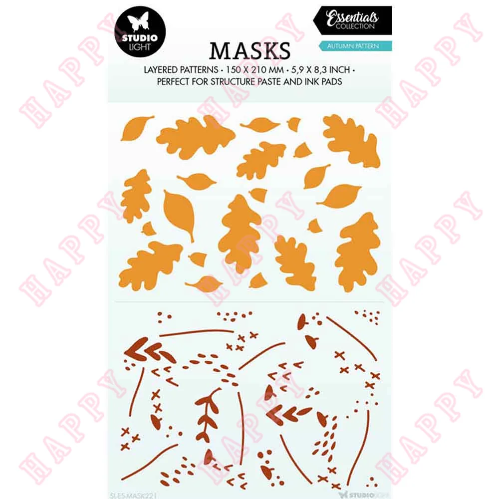 

New Christmas Plastic Stencil Autumn Pattern Template Photo Album For Diy Scrapbooking Mold Embossing Paper Make Cards Handmade