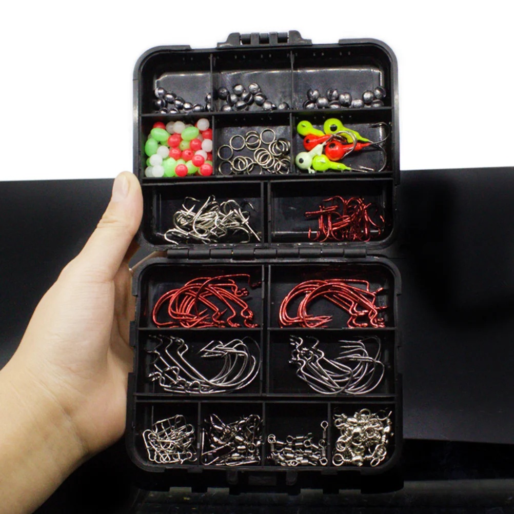 

212pcs Fishing Accessories Fishing Gear Accessories With Box for Fishing Outdoor Holiday
