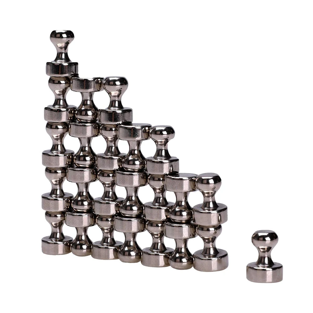 

Super Strong Neodymium Magnet Fridge Magnet Magnetic Pushpins Sucker Thumbtack Steel Magnet Push Pins for Whiteboard Office