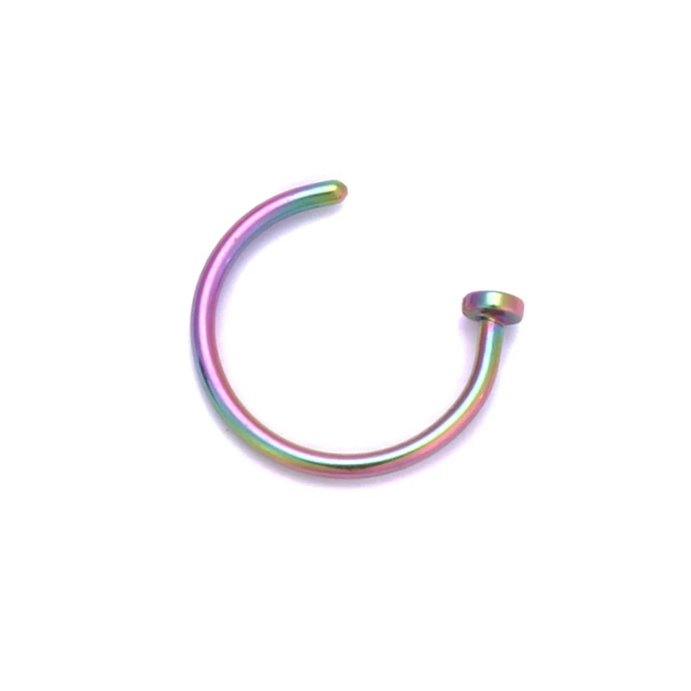 

6mm 8mm 10mm Small Thin Steel Nose Lip Open Hoop Ring C Type Hoop Piercing Stud Body Jewelrys