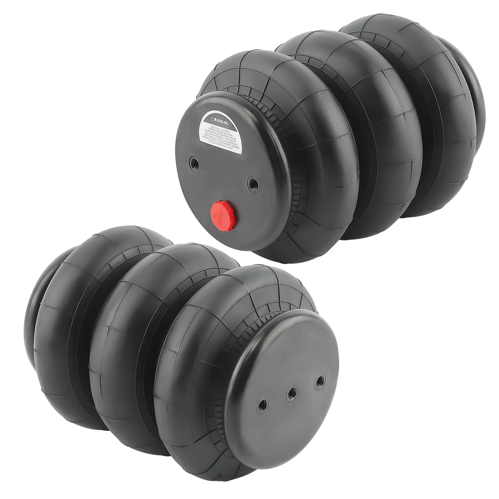 

1 Pair Heavy Duty Truck Air Bellows Bag Standard 2600 lb 1/2"npt Single Port