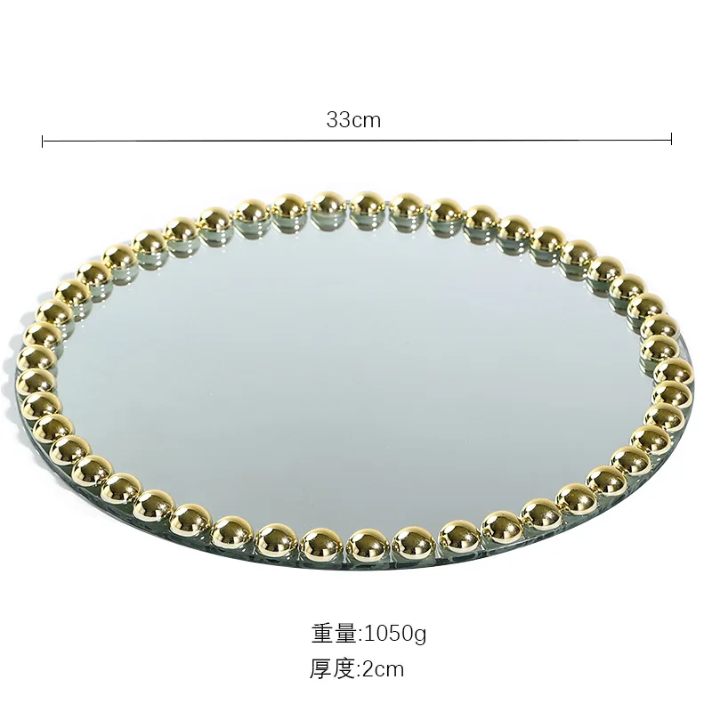 

Круглый стеклянный поднос