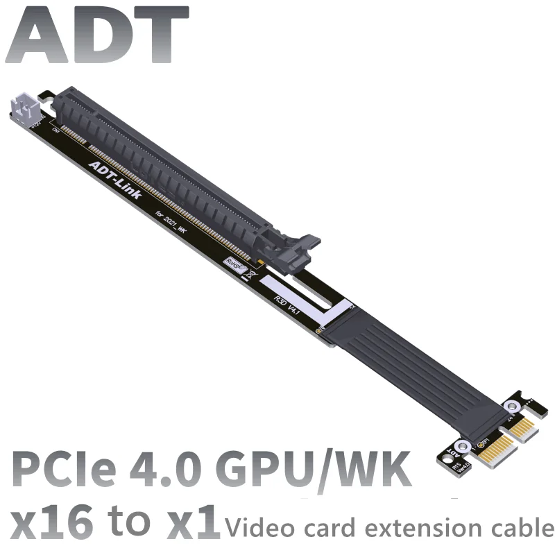 

Удлинительный кабель для видеокарты PCIe4.0x16 до x1 A карта N полная скорость Совместимость без USB