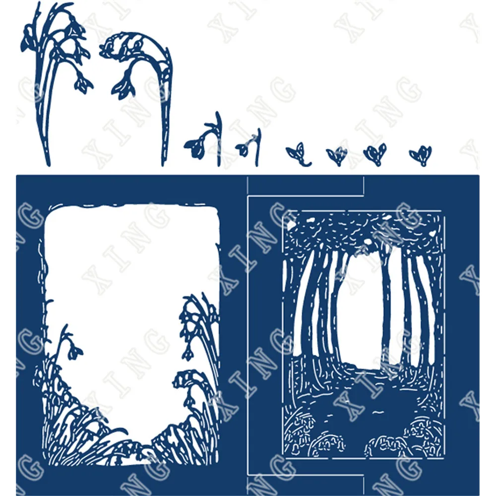 

2022 New Nature Orchestra Frame Metal Cutting Dies Diy Scrapbook Crafts Stencil Handmade Diy Gift Card Decorate Embossing Molds