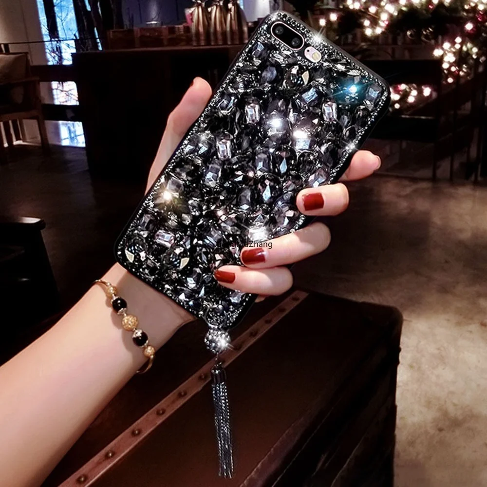 

Bling Crystal Diamond Pendant Case for Samsung Galaxy M52 5G for Samsung A31 5G for S22 S22 Plus S22 Ultra Transparent Cover
