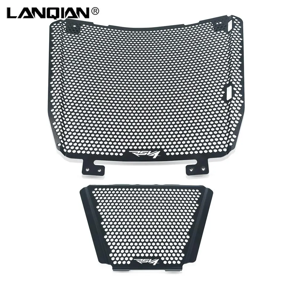 

Black Radiator Grille Oil Cooler Guard Cover Shield Protector FOR Aprilia Tuono V4 1100 RR 1100RR RSV4 1000 APRC Factory