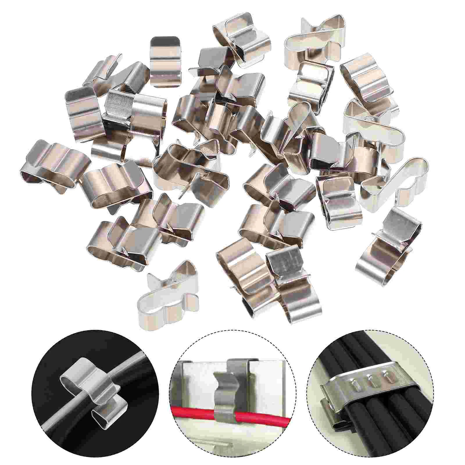 

Wire Clip Fixing Fixture Metal Cable Photovoltaic Panels Stainless Steel Finisher Wire Clamp
