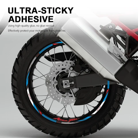 Мотоциклетная наклейка на колесо, водонепроницаемая Наклейка для Honda Africa Twin 1100 аксессуары CRF 1100 CRF1100 приключения, 21 дюйм, обод, наклейки
