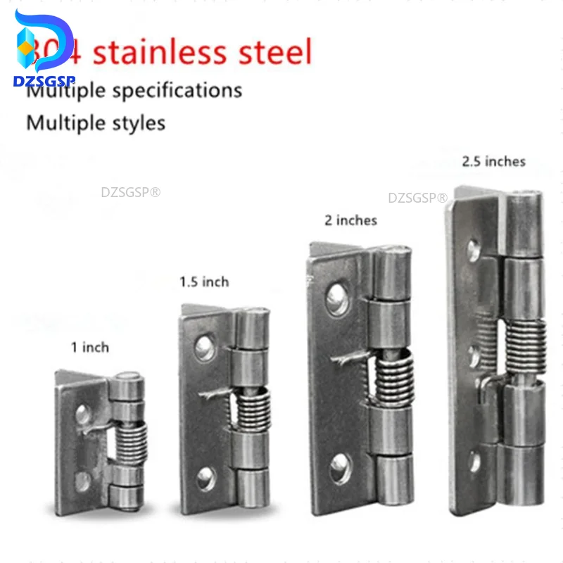 

Stainless Steel Inch Long Self-Closing Corner Spring Draw Door Hinge Hardware And Furniture Mini Micro Hinge