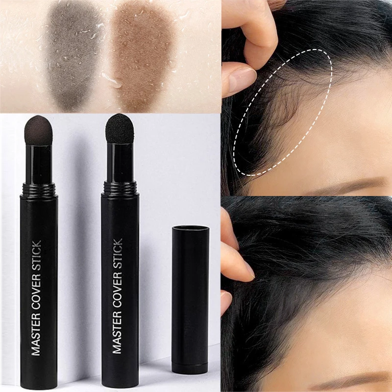 1PCS Waterproof Hairline Dye Contour Stick Hair Shadow Powder Makeup Hair Root Edge Cover Natural Hairline Eyebrow Filling Pen