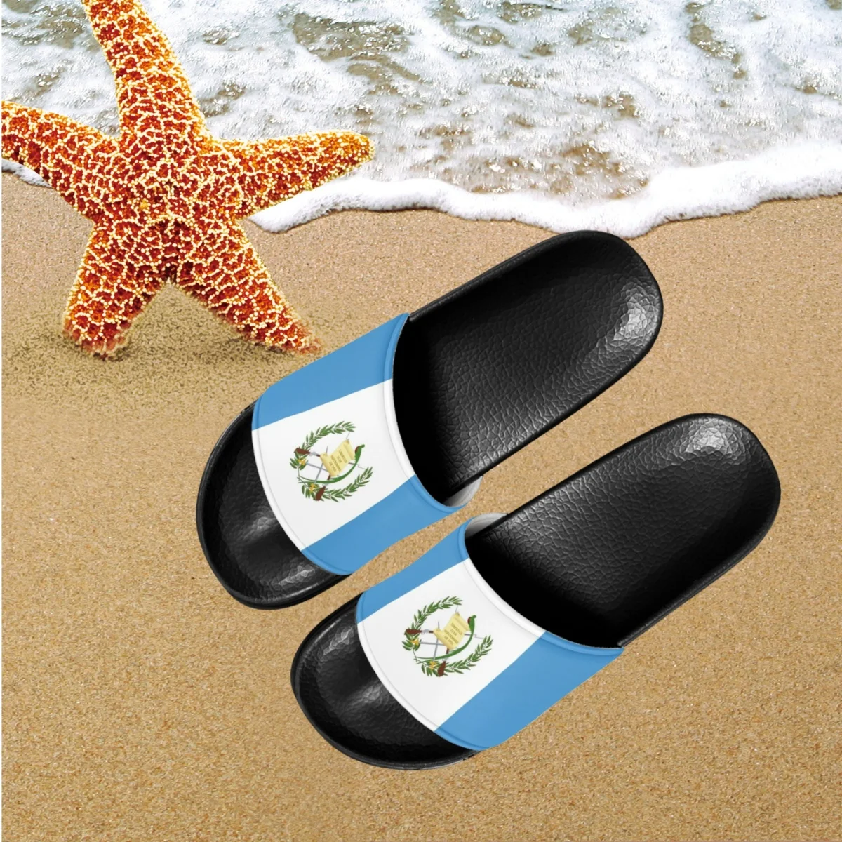 

Шлепанцы женские для дома и пляжа, брендовые дизайнерские модные летние тапочки с флагом Гватемалы, сланцы для девочек-подростков, тапки для ванной комнаты