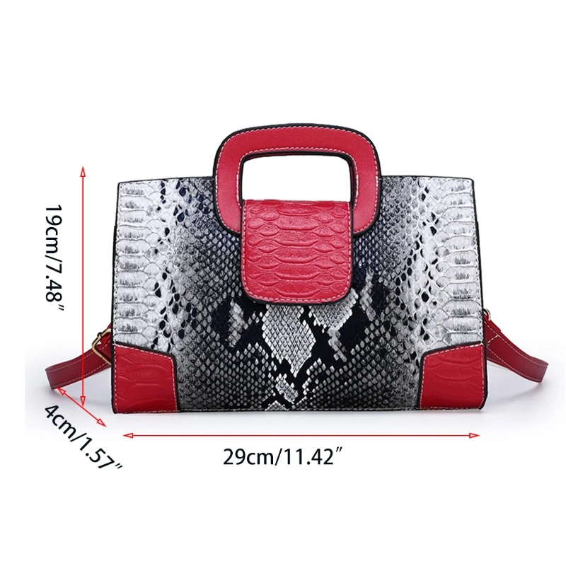

Classic Ladies Handbag Snake Printing Crossbody Bags for Women Shoulder Bag