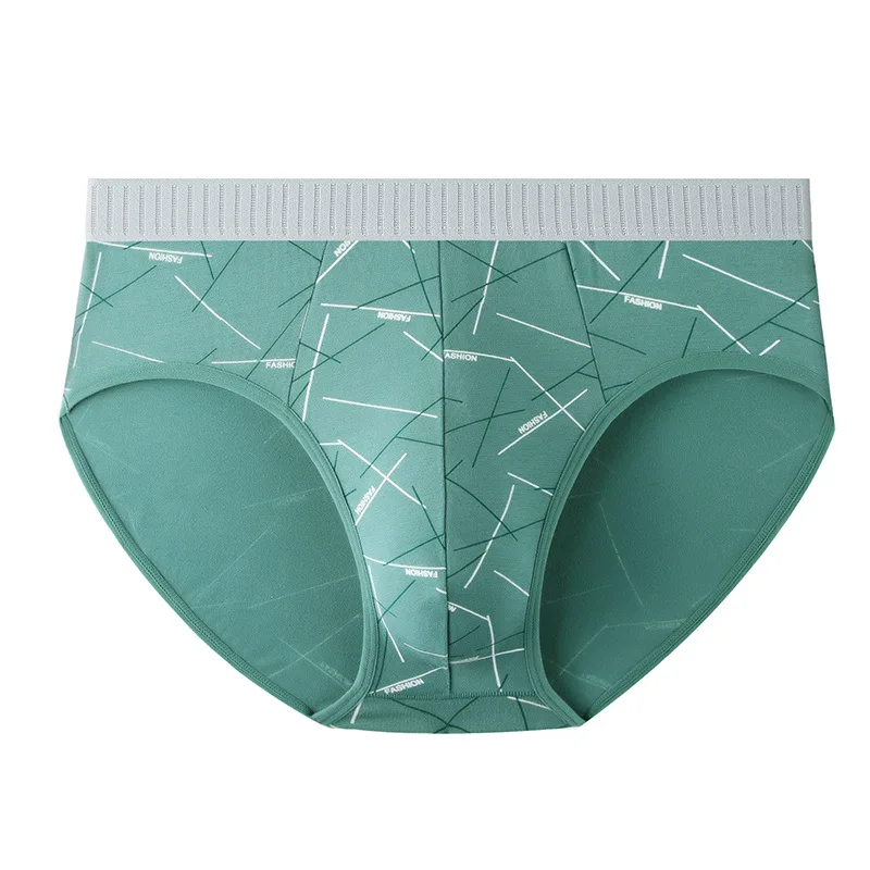 

Cotton Men Printed Briefs Sexy Underwear Slips Breathable Mens Underpants Male Panties Anti-bacterial Cueca Masculina Calcinha