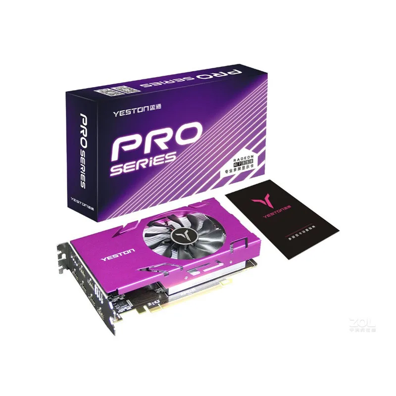 R7 350 4G 6HDMI Игровая видеокарта пластина gpu многоэкранный ПК компьютер не RX 560 5700 580 590