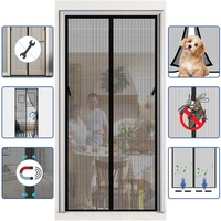 fiberglass magnetic screen door curtain customizable fly insect mesh screen curtain heavy anti mosquito net not easy to scratch