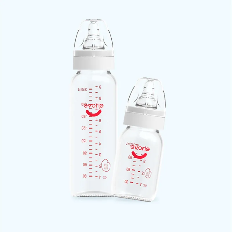 

Baby Glass Feeding Bottle Anti-flatulence Anti-choking Milk Anti-leakage