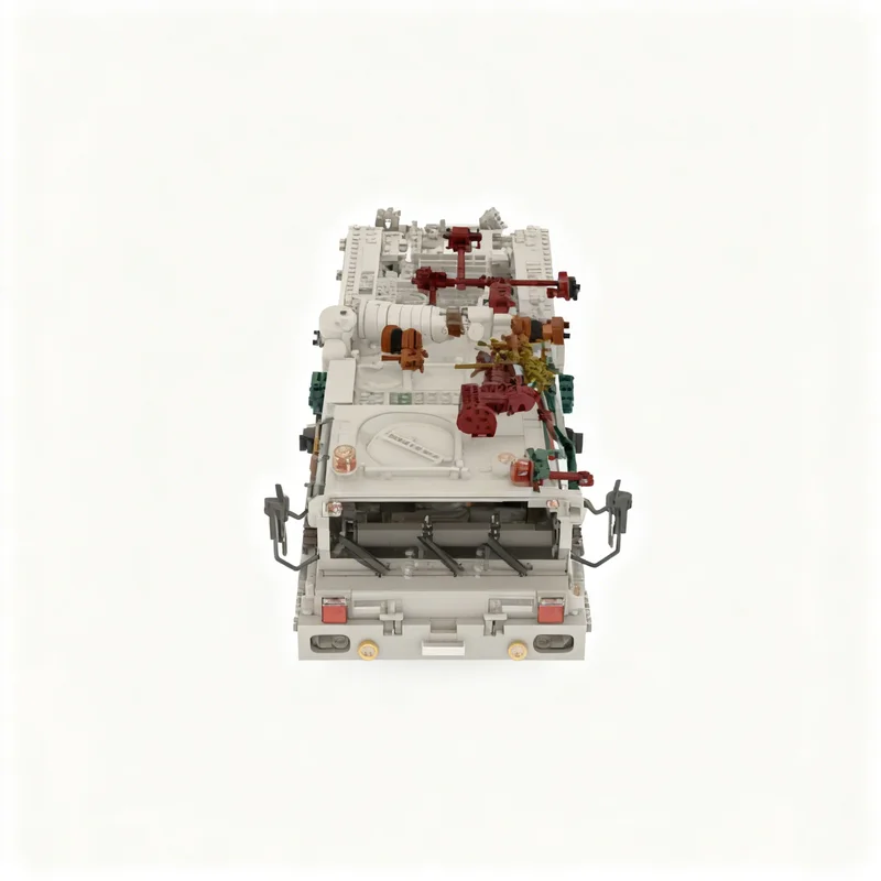 Фото 4513 деталей MOC Technical Faun SLT Franziska Модель тяжелого трактора, строительные блоки, художественная коллекция, подарок на день рождения, для сборки и обучения. №4