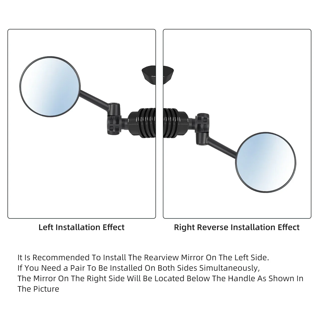 Зеркало заднего вида с антибликовым покрытием для велосипеда