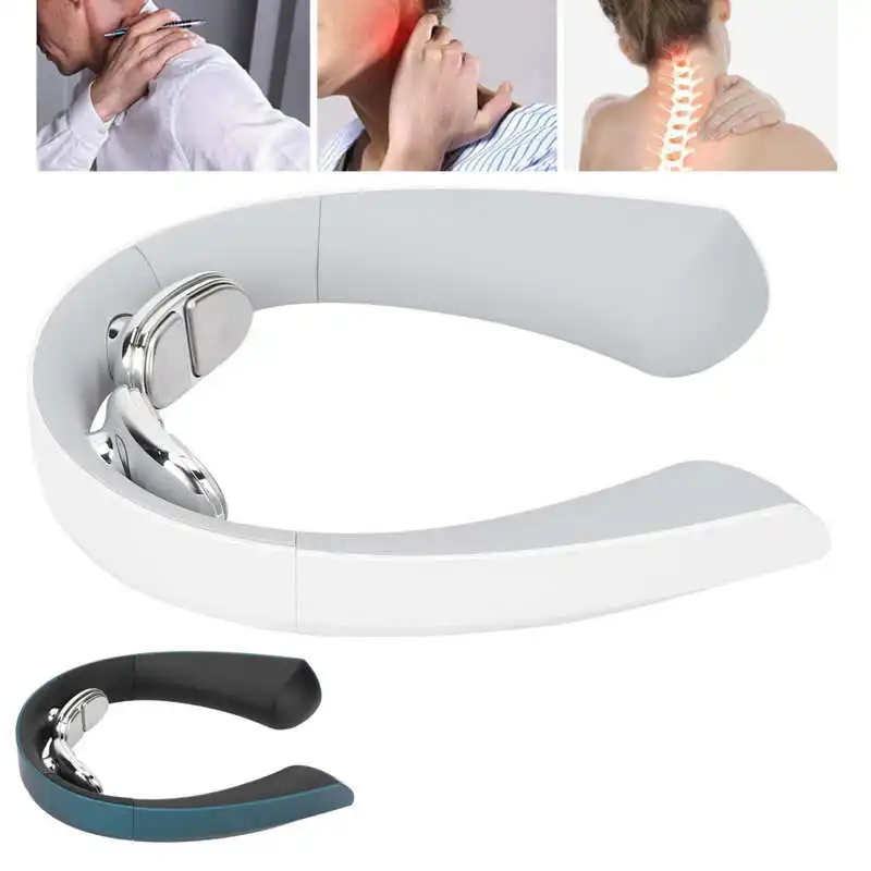 

Electric Neck Massage Instrument Cordless USB Charging Heating Neck Relax Massage Machine Electric Neck Massage Device