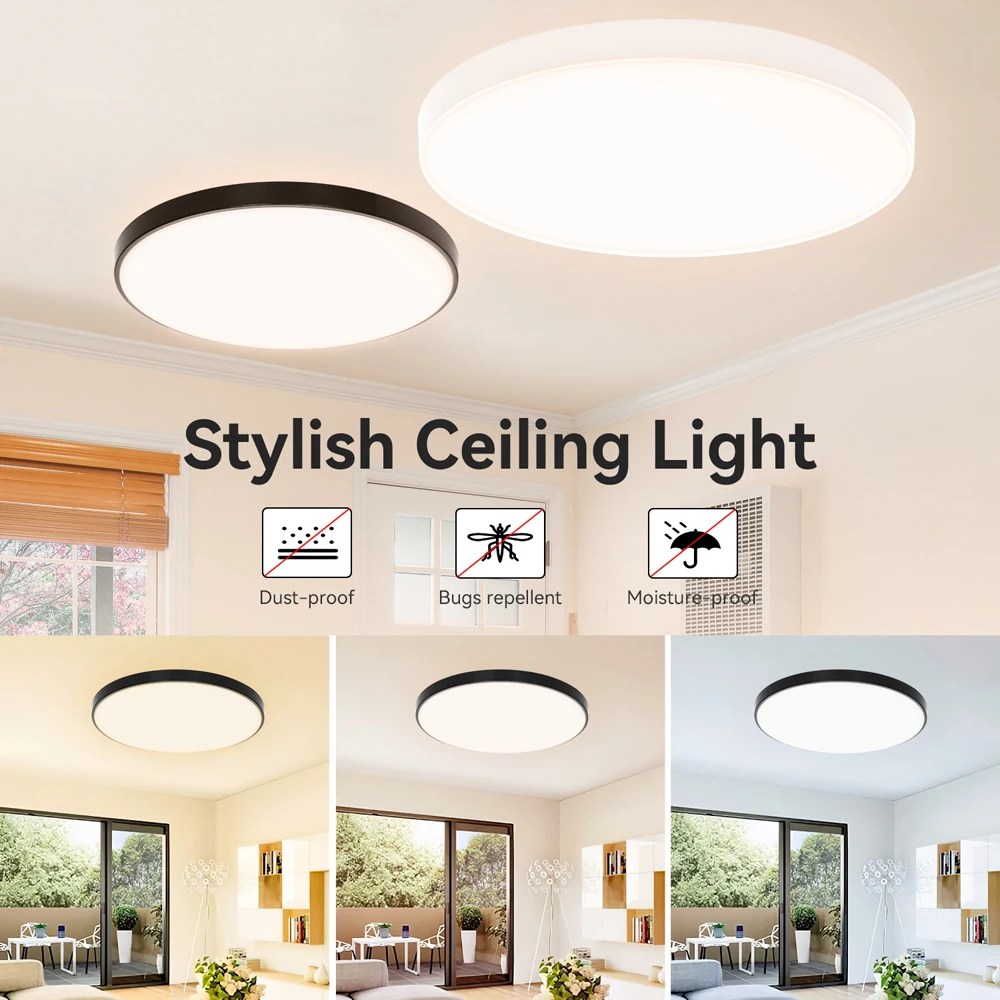 

Ultrathin LED Ceiling Lamp Modern Panel Ceiling Light 18W 30W 40W 50W 72W for Living Room Kitchen Bedroom Indoor LED Lights
