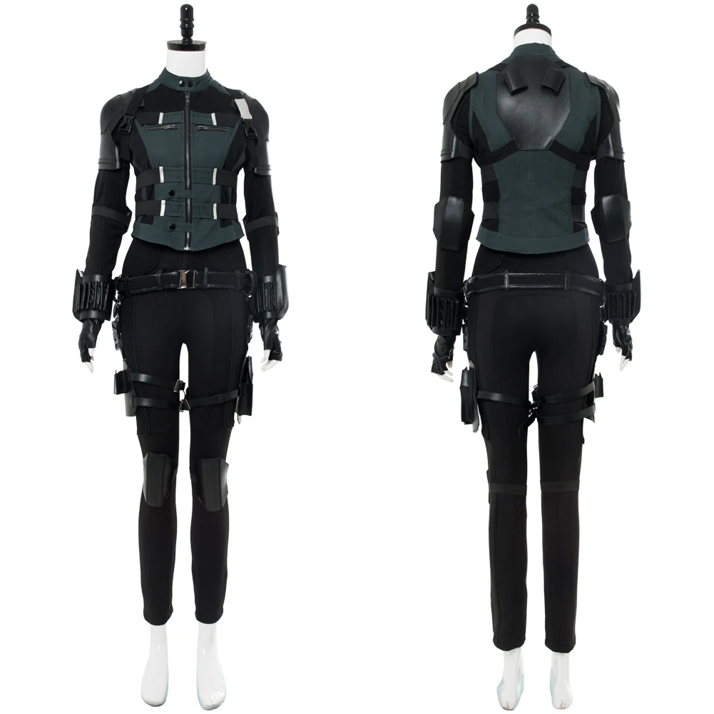 

Natasha Romanoff Cosplay Costume Outfit Jumpsuit Halloween Party Clothes Disguise Role Play For Women Ladies