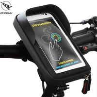 new bike frame front tube bag cycling riding bag pannier smartphone gps touch screen case bike bicycle accessories