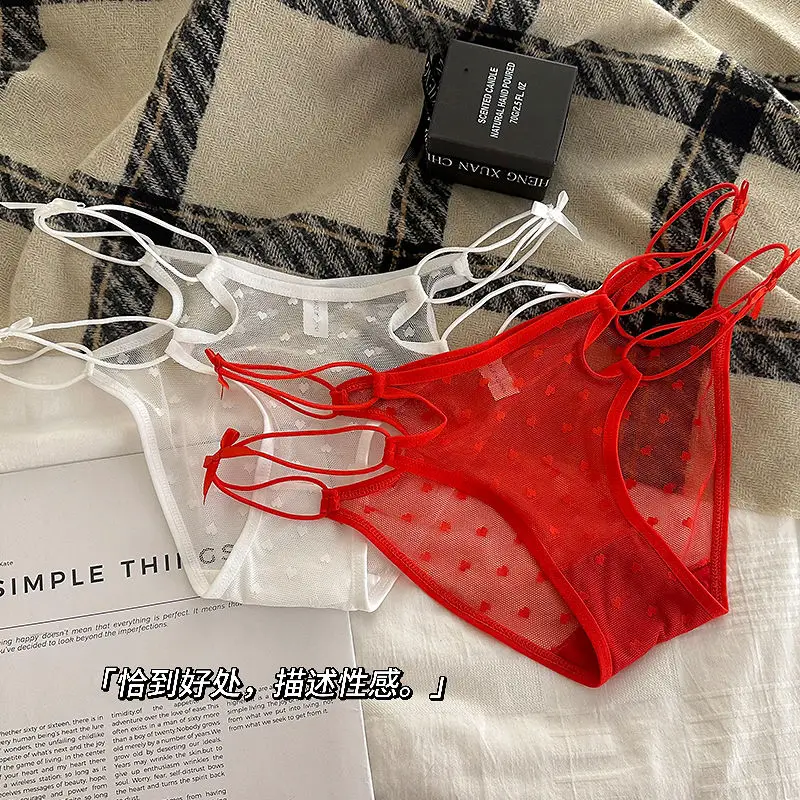 Японское сексуальное прозрачное кружевное нижнее белье Pure Desire с тонкой лентой