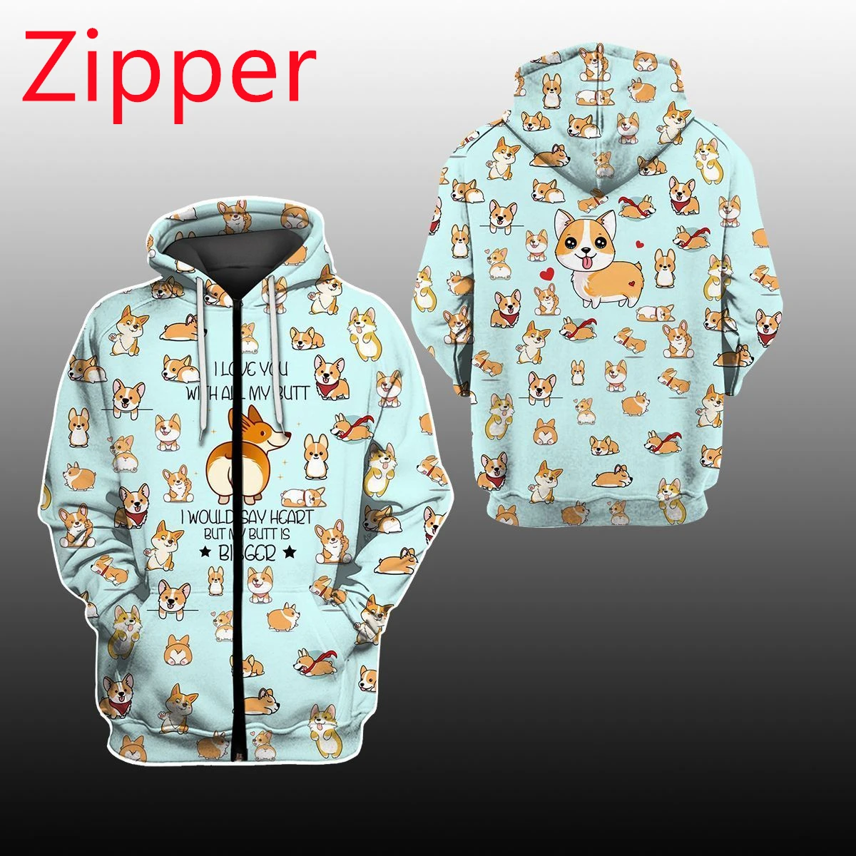 

New brand fashion men's 3D hoodie T-shirt suit animal ocean fishing series Harajuku sweater unisex casual zipper shirt YU18