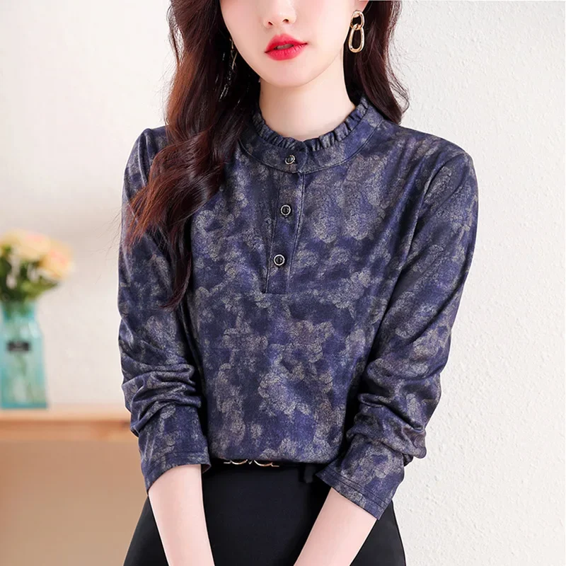 Новая модная возрастная повседневная элегантная женская рубашка с
