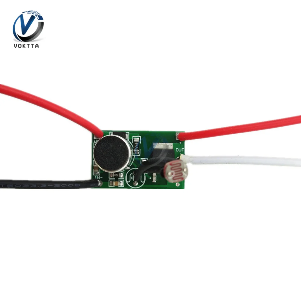 

4A High-power Voice Control Lamp Circuit Board DC3V-30V DIY Low Voltage DC Sound Light Control Sensor LED Driver Switch Module
