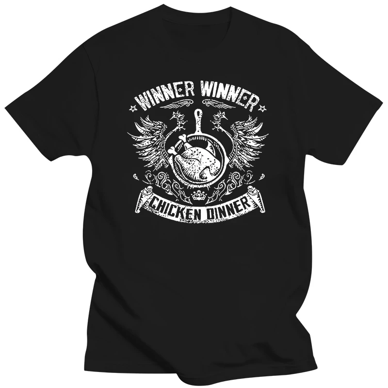 PUBG Winner Winner Chicken Dinner T-shirt Funny Games PS4 New Mens Shirt Print T Shirt Summer Style Hot