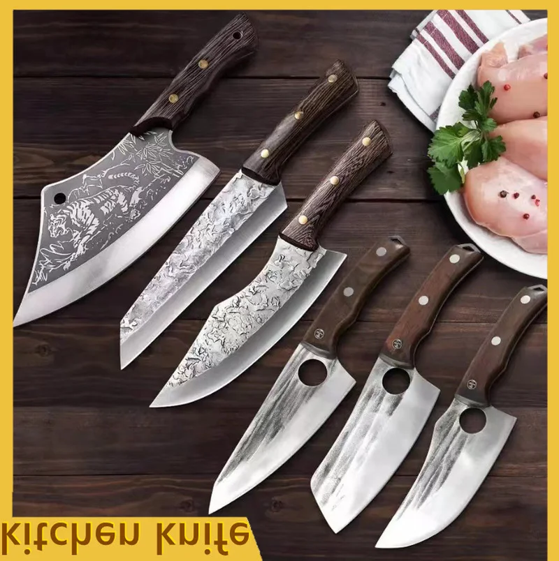 

Forging Kitchen Knife High Carbon Steel Chopping Knife Butcher Knife Kitchen Household Boning Knife Chef Knife For Kitchen