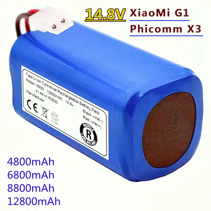 

100%New.Original.Vakuum-Batería Para XiaoMi G1, 12800mah.14,8V/8800mAh/6800mAh.4800mah.MC-WRC53, FB X3, FC9601, FC9602