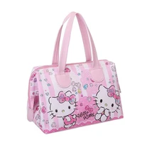 cartoon pu waterproof portable lunch box buggy bag hello kitty womens portable cosmetic bag lunch bag
