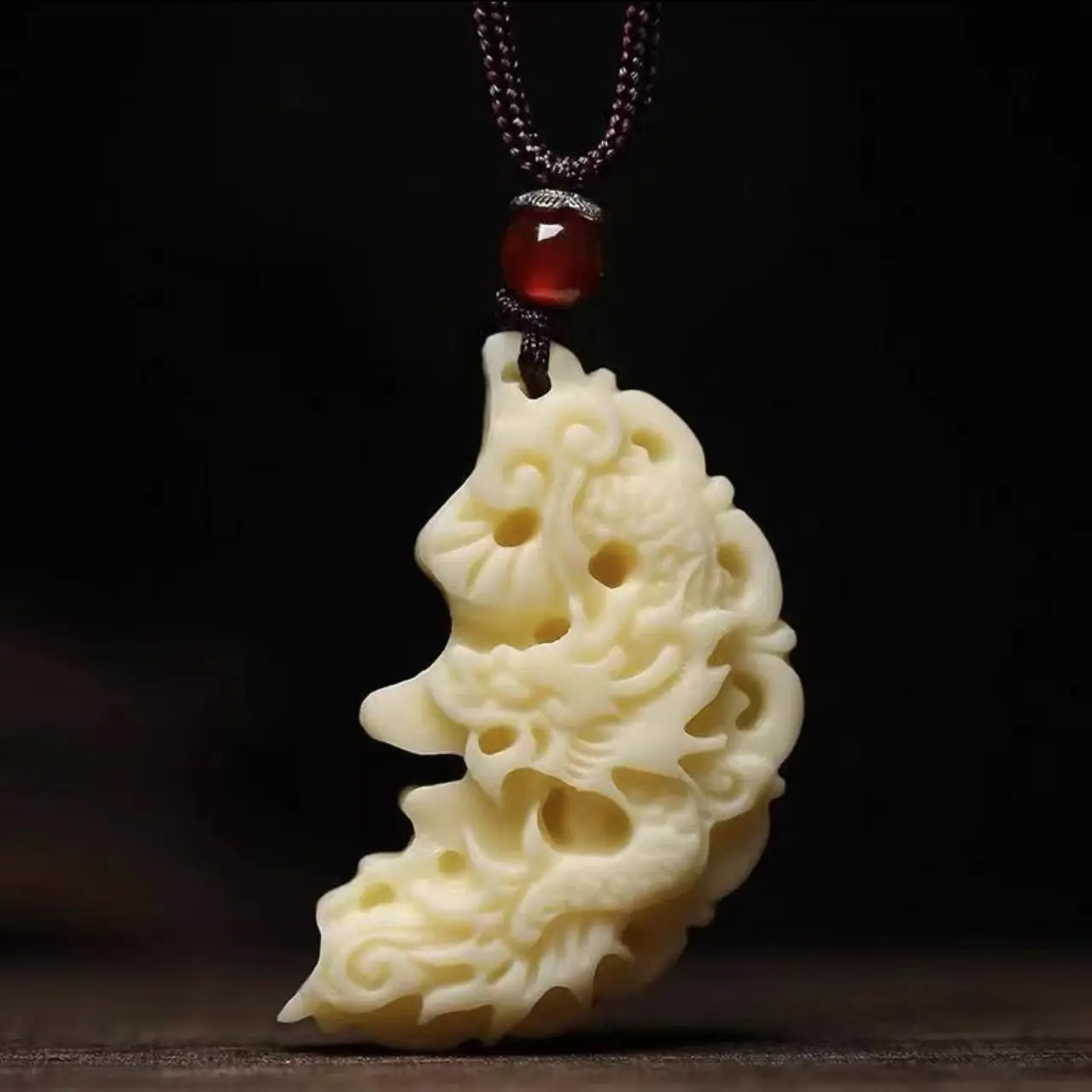 Мужская цепочка с подвеской Бог богатства дракон Феникс