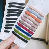 matte mix color 10pcsset hairpins bobbypins women girls hair clip straight hairgrip barrette headwear styling tools accessories