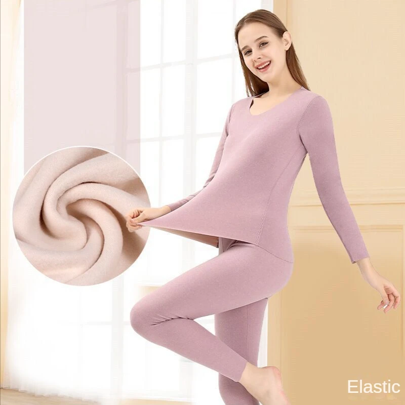 2022 New Seamless Men's Thermal Underwear Couple AB Surface Autumn Clothes Long Pants Women's Suit