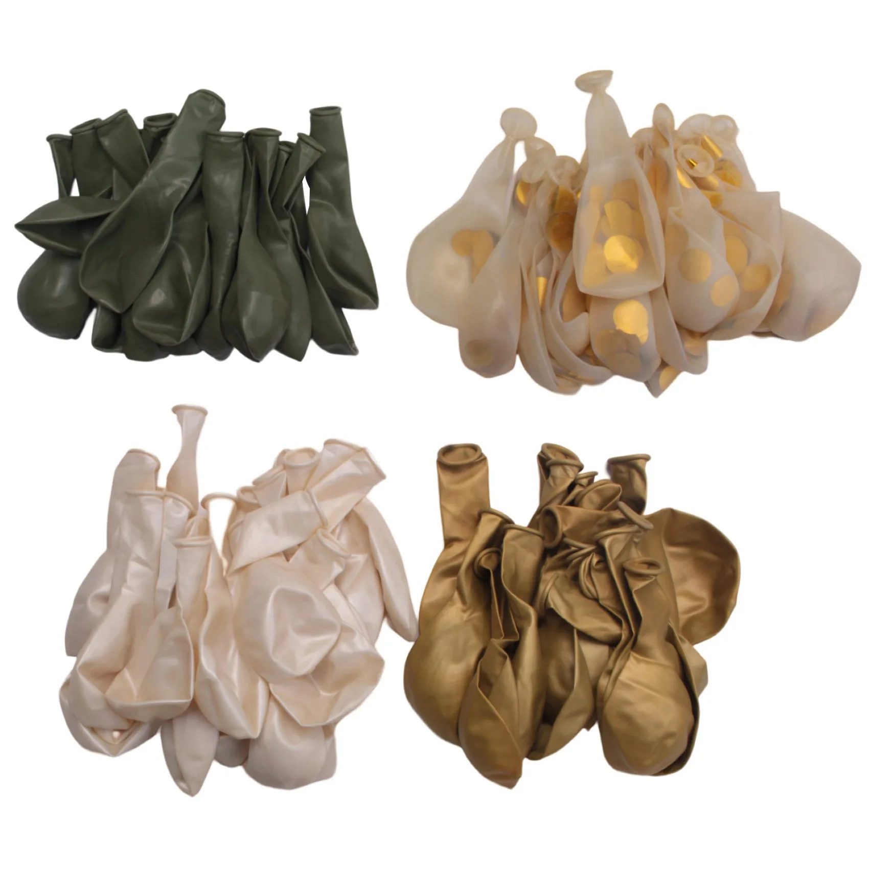 

1Set Balloons Eucalyptus Pearl White Gold Confetti Balloon Wedding Baby Shower Olive Green Birthday Party Decorations