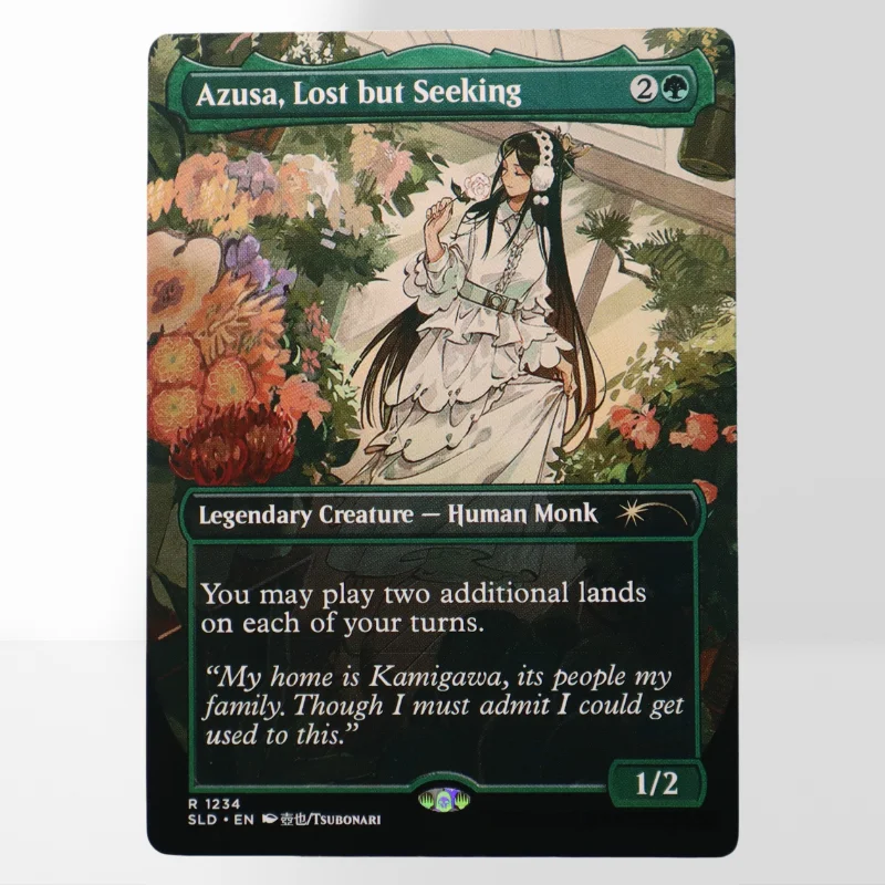 Фото Коллекционные карты TOP Green HOLO TCG для Magical Proxy: Azusa, Lost but Seeking, Constant Mists, Innkeeper's Talent, Sylvan Tutor №3