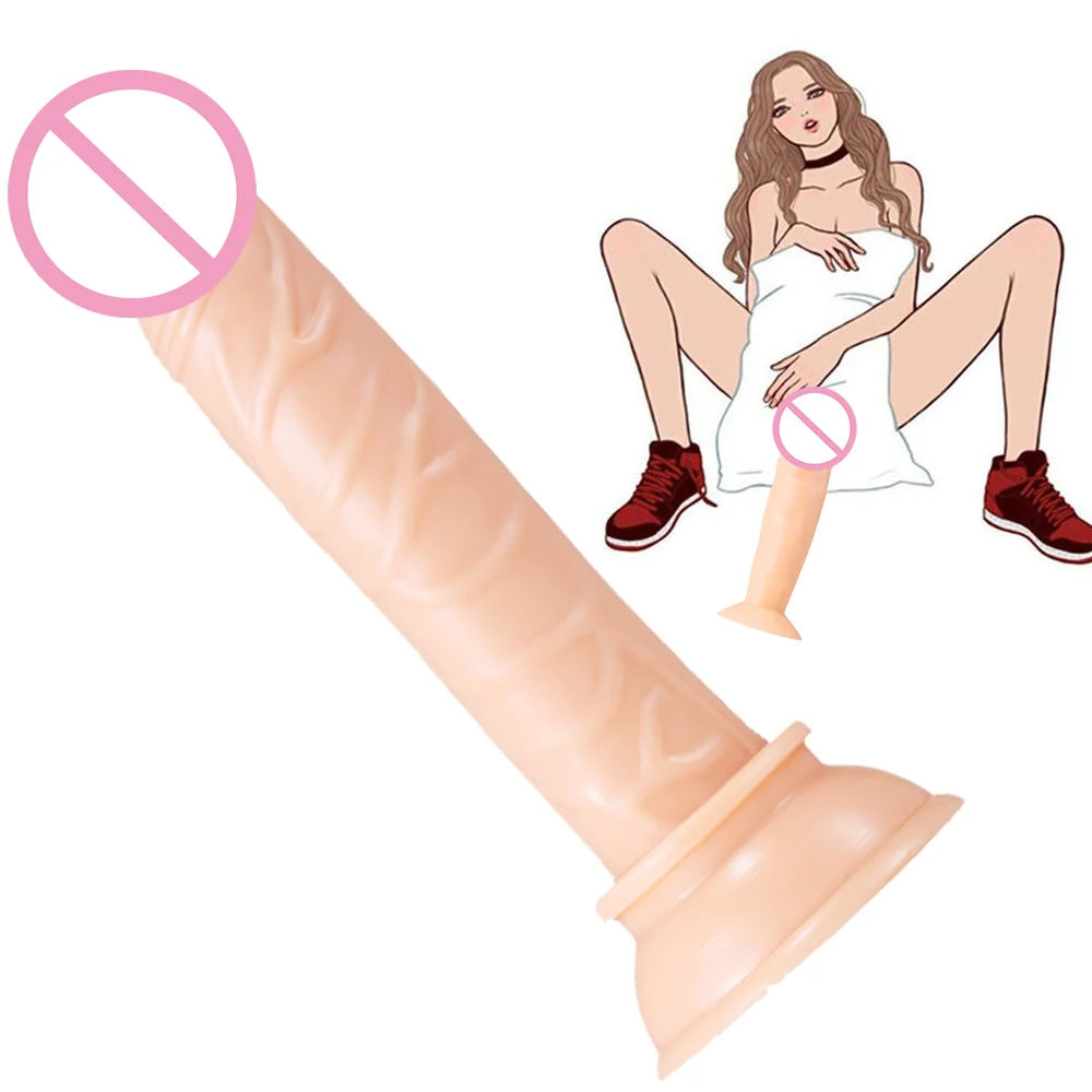 

15CM Super Realistic Artificial Penis With Base Sucker Rubber Penis Adult Sex Toy G-spot Stimulation Female Vagina Toy