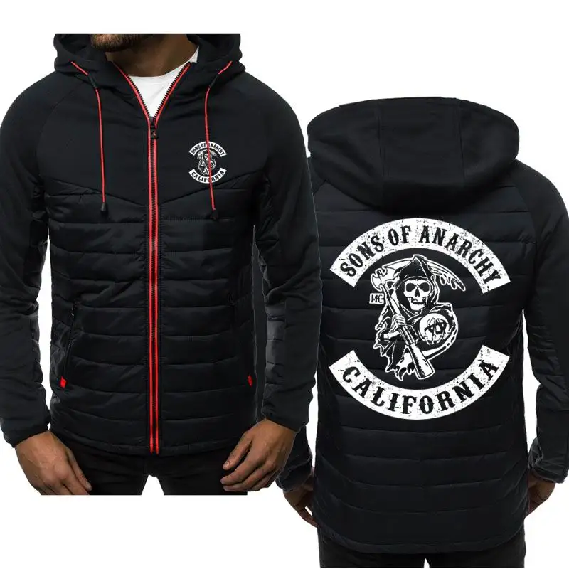 

New Spring Autumn Anime SONS OF ANARCHY Cartoon Hoodie Men's Fashion Sport Casual Sweatshirts Cardigan Zipper Long Sleeve Jacket
