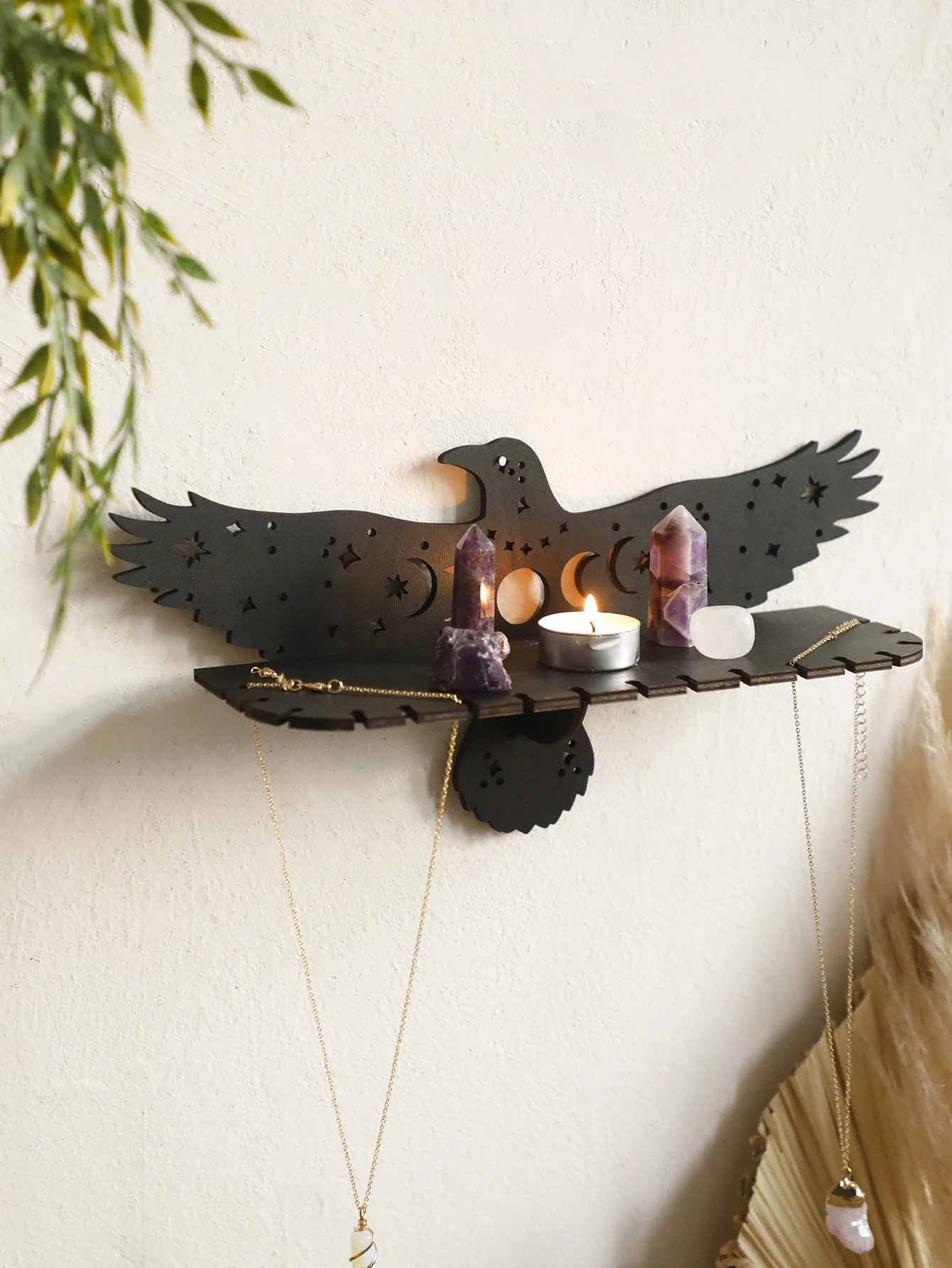 Плавающая настенная полка в форме орла деревянная декоративная стойка настенные