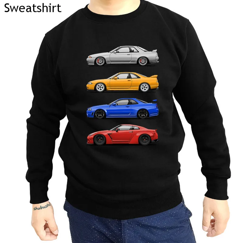 

drop shipping Skyline GTR Men 1980's Style shubuzhi men o-neck sweatshirt fashion brand casual hoodies cotton print hoody