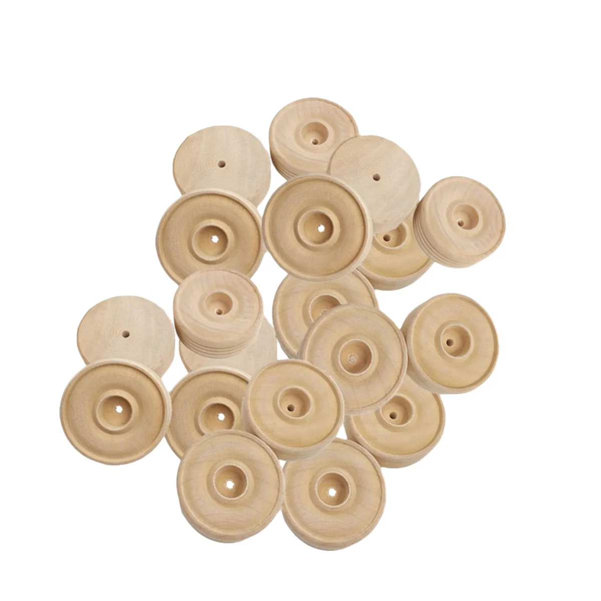 

Wooden Wheels Craftstreaded Wheel Unfinshed Mini Cars Diy Woodhobby Round Classic Axle Hole Shapes Tocarcraft Little Flataxles