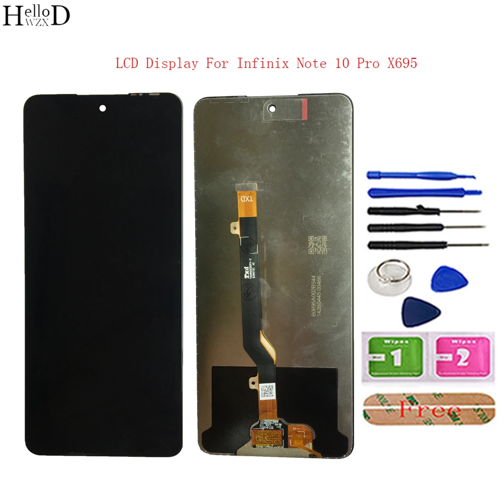 

New Tested Mobile Phone LCD Display For Infinix Note 10 Pro X695 LCD Display Touch Screen Digitizer Assembly Replacement Part