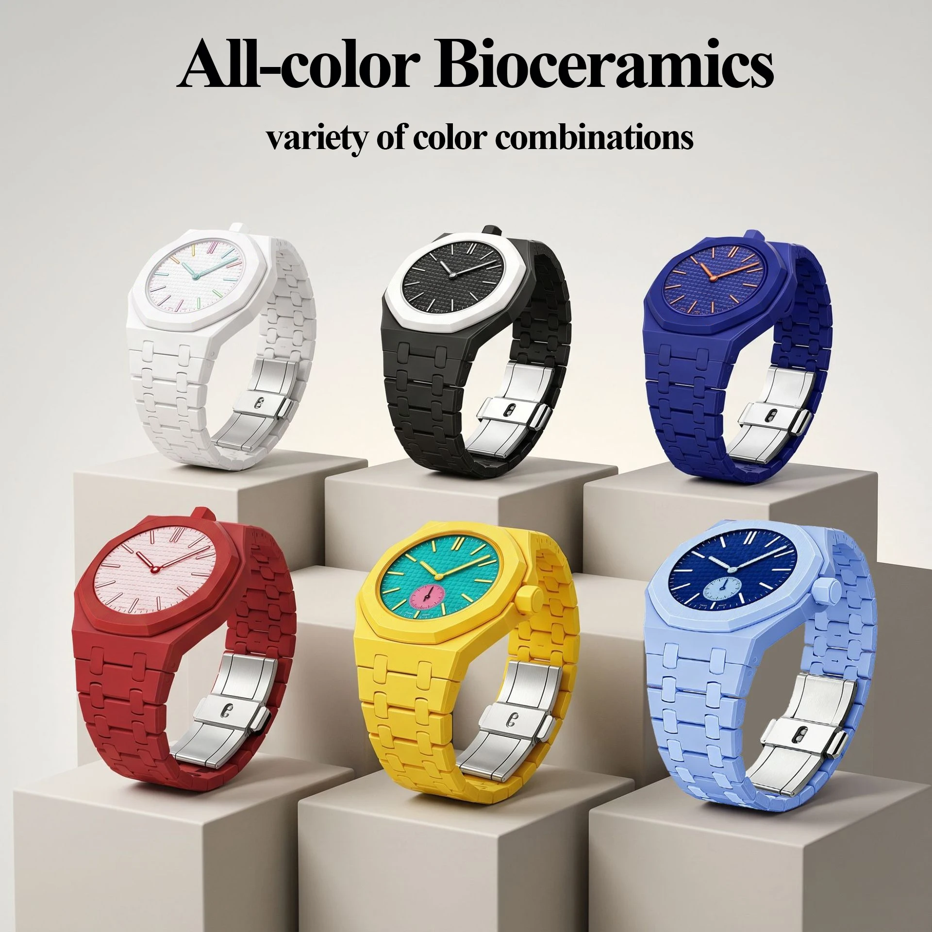 Фото Биокерамический корпус и ремешок для Swatch x AP Royal Pop, комплект для модификации карманных часов, браслет, ремешок для часов, аксессуар для Royal Pop №2